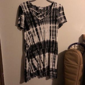 Piko Swing Dress with Cross Front